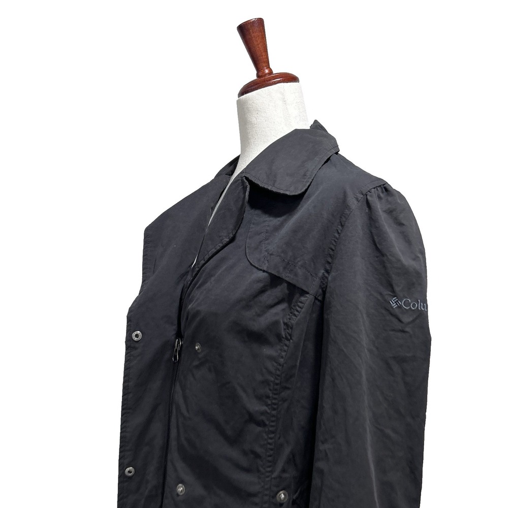 Columbia Women's Trench Coat Jacket Small Gray Water Resistant Lightweight - Picture 16 of 16